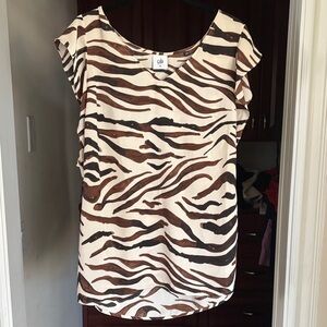 CAbi Zebra Print Women's Top